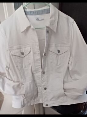 Croft & Barrow Classic White Denim Jacket - Women